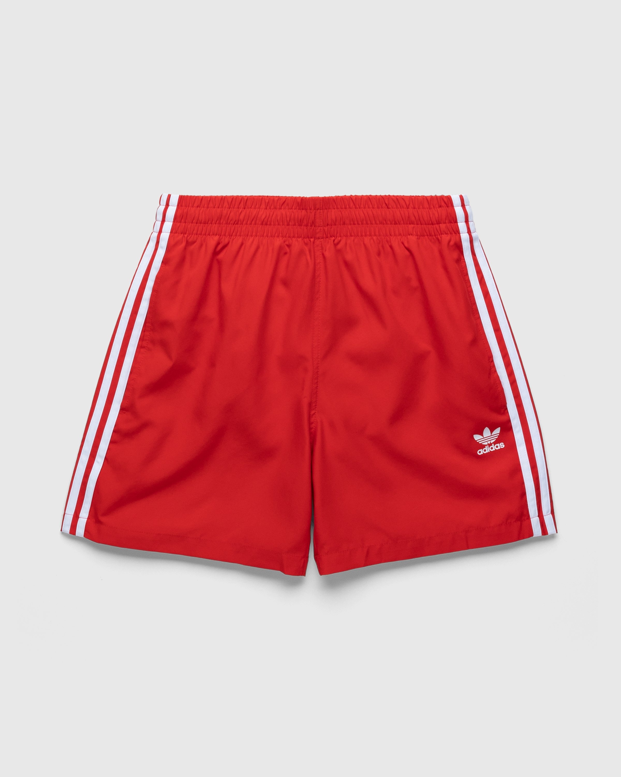 Adidas – Classic 3-Stripes Swim Shorts Vivid Red - Swimwear - Red - Image 1