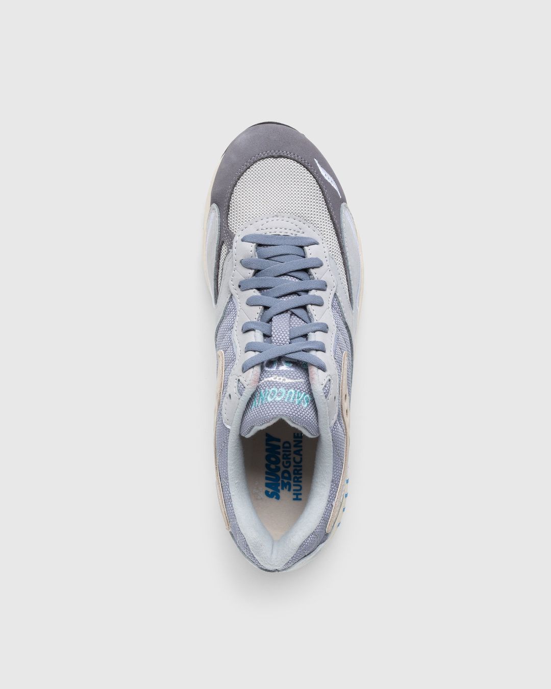 Saucony – 3D Grid Hurricane Grey/Cream | Highsnobiety Shop