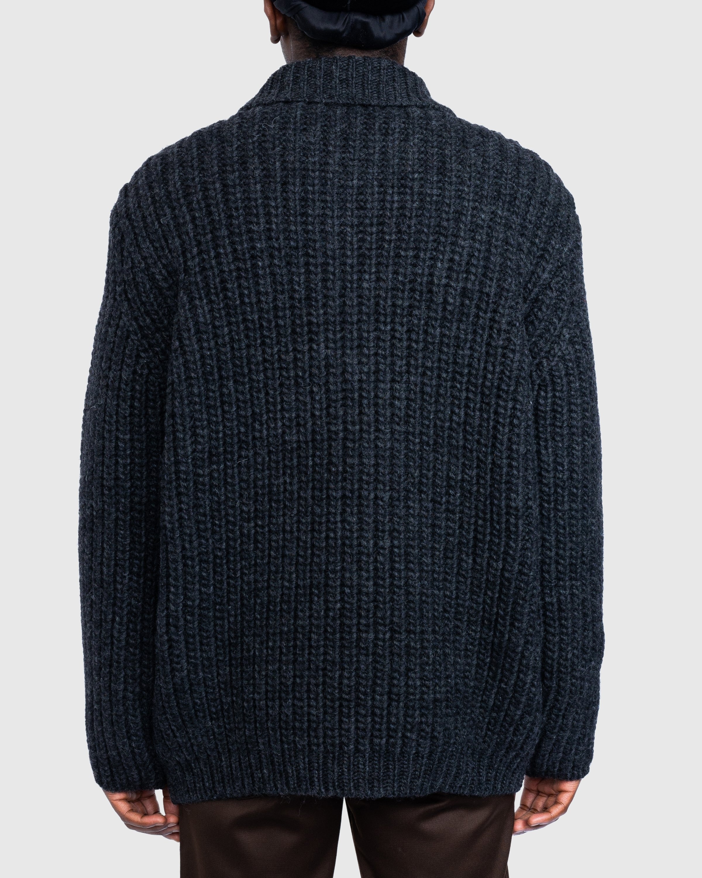 Our Legacy – Big Piquet Wolf Grey - Knitwear - Grey - Image 4