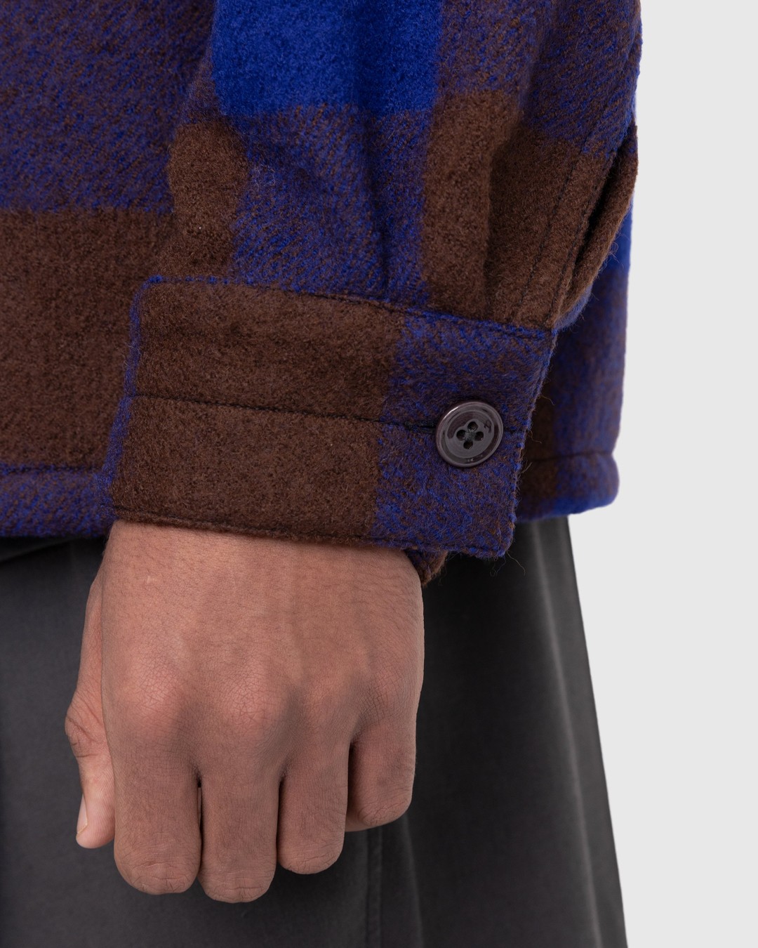 Lemaire – Pyjama Shirt Brown/Blue | Highsnobiety Shop