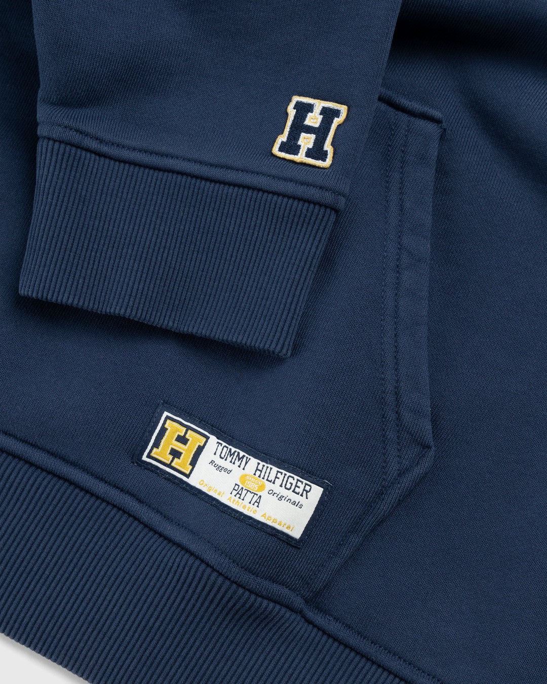 Blue hilfiger hoodie on sale
