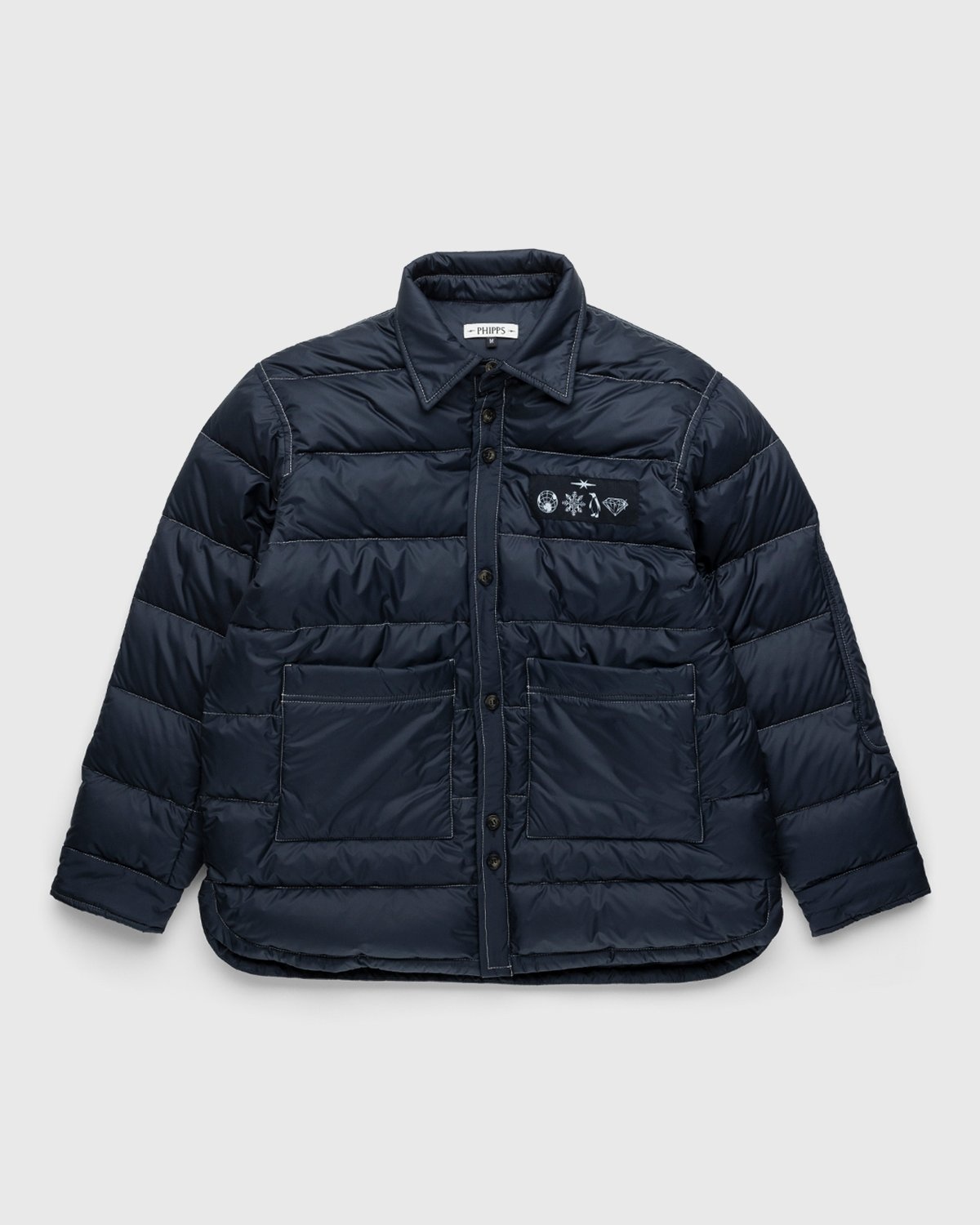 Phipps – Doudoune Shirt Navy - Shirts - Blue - Image 1