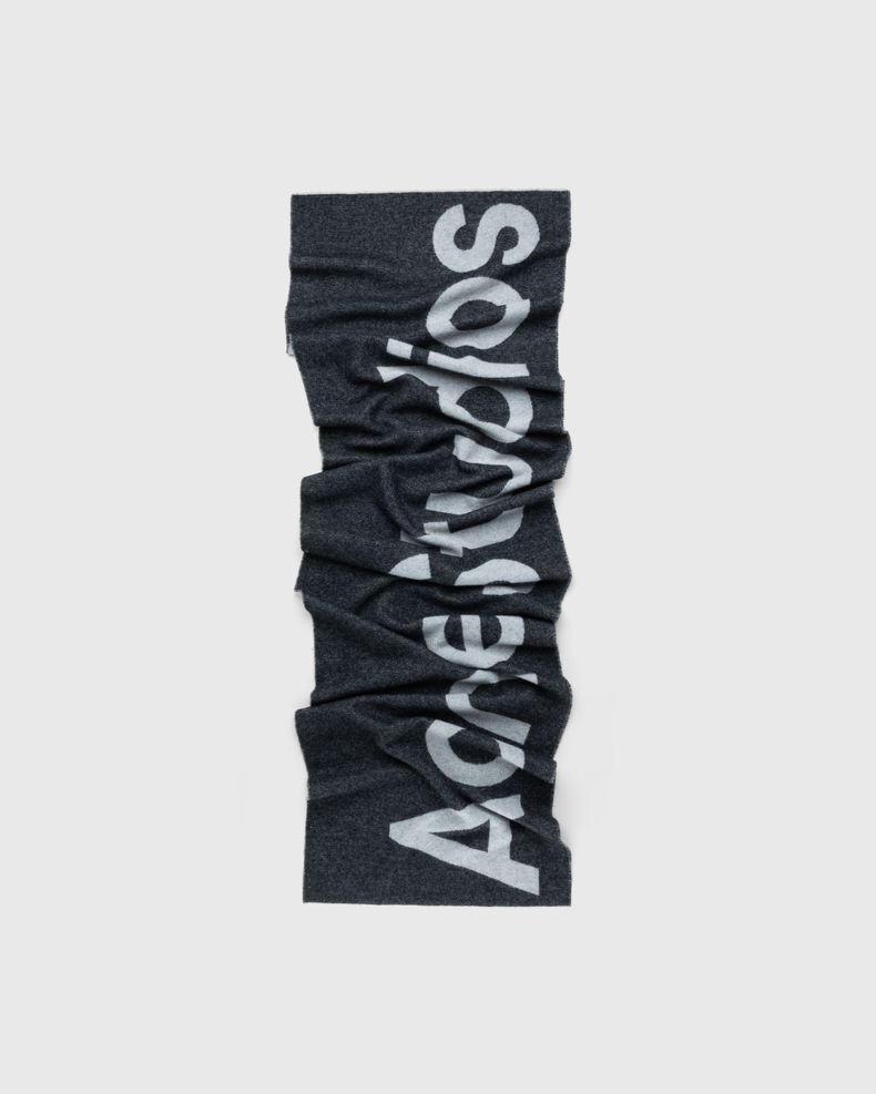 Acne Studios – Logo Scarf Grey