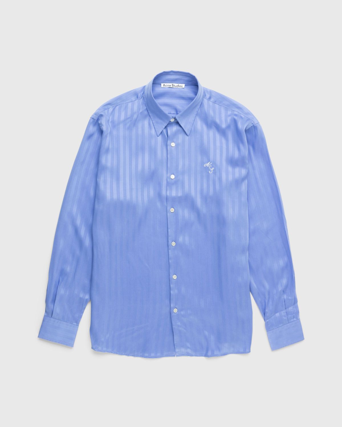 Acne Studios – Stripe Button-Up Shirt Blue - Shirts - Blue - Image 1
