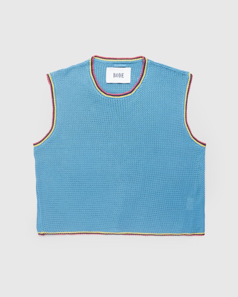 Treehouse Knit Tank Blue