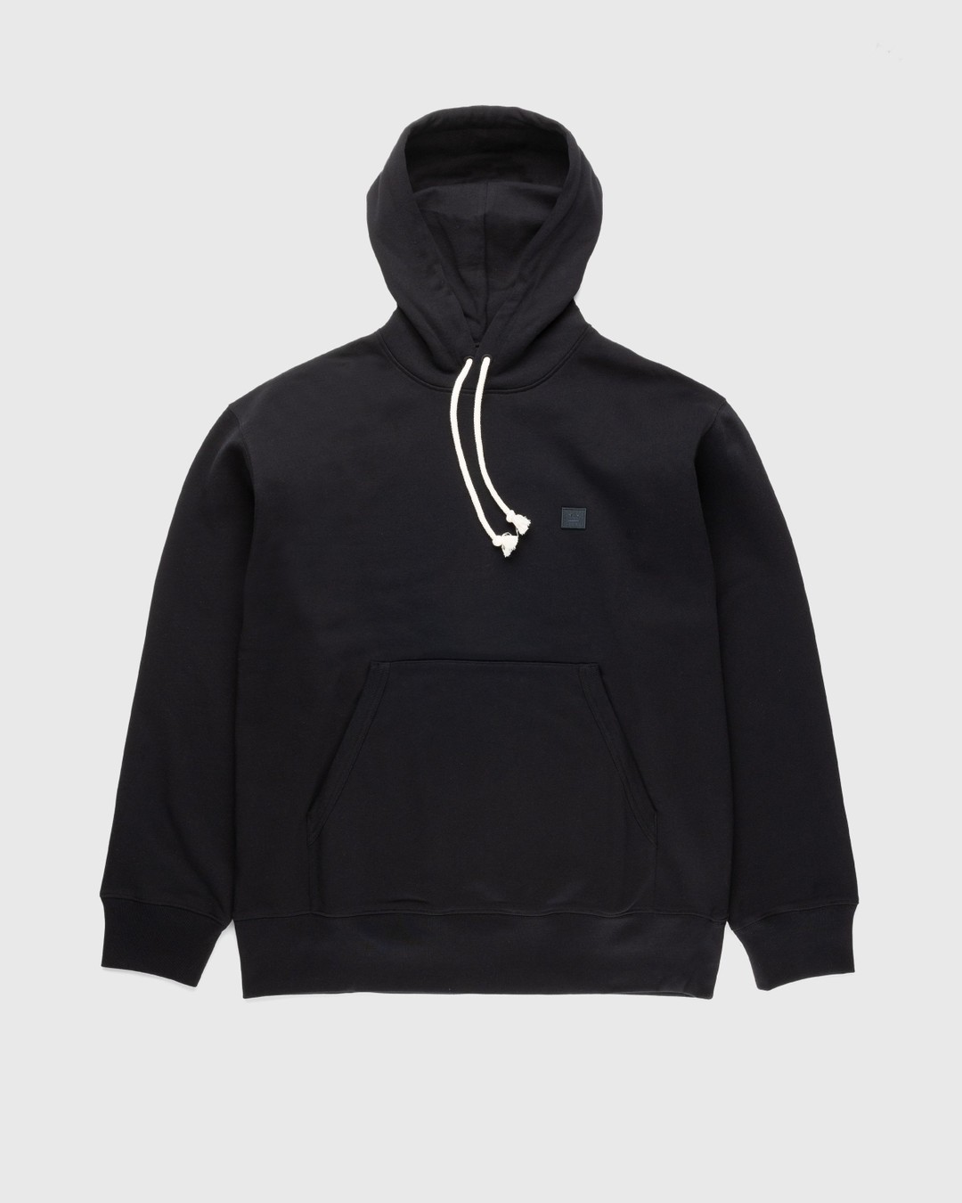 Acne Studios – Organic Cotton Hooded Sweatshirt Black - Sweats - Black - Image 1