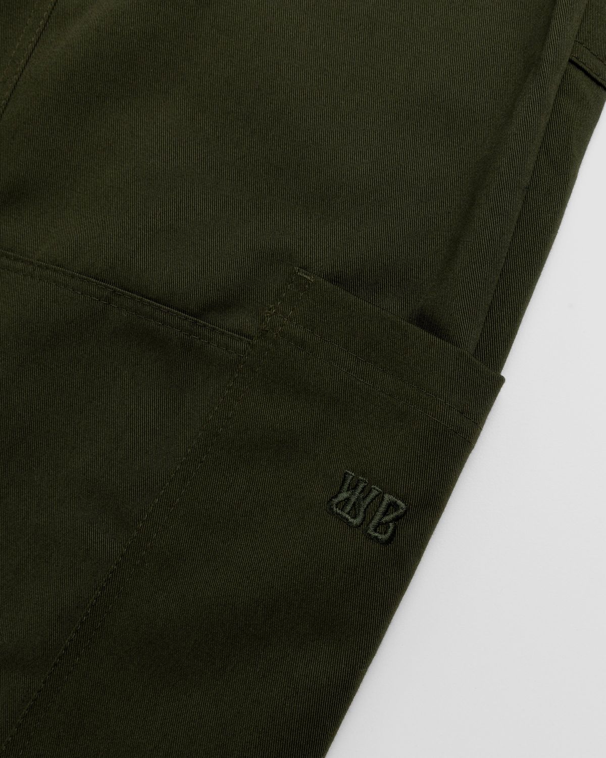 Wales Bonner – Earth Trousers Green - Pants - Green - Image 5