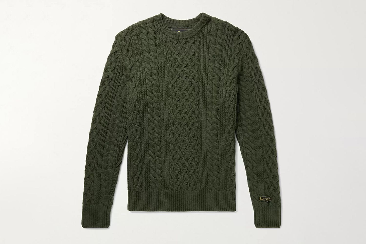 Cable-Knit Wool Sweater