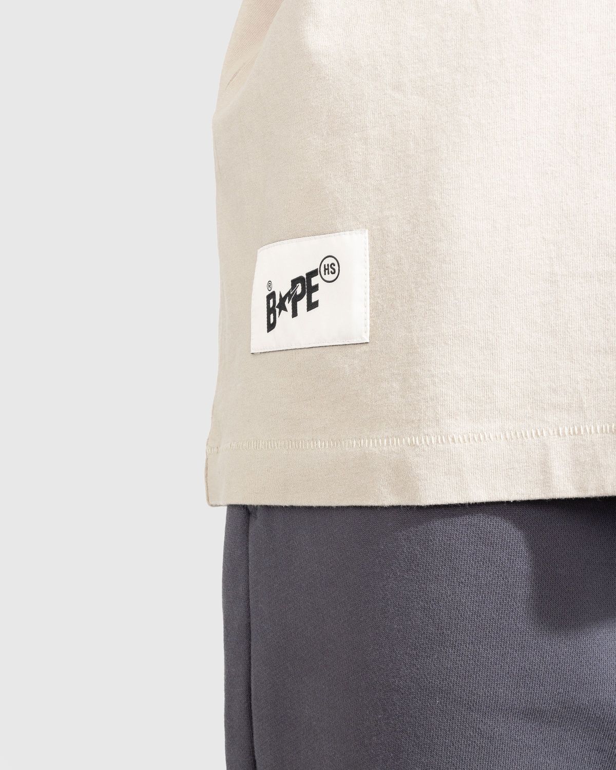 BAPE x Highsnobiety – Heavy Washed T-Shirt Beige - T-shirts - Beige - Image 4