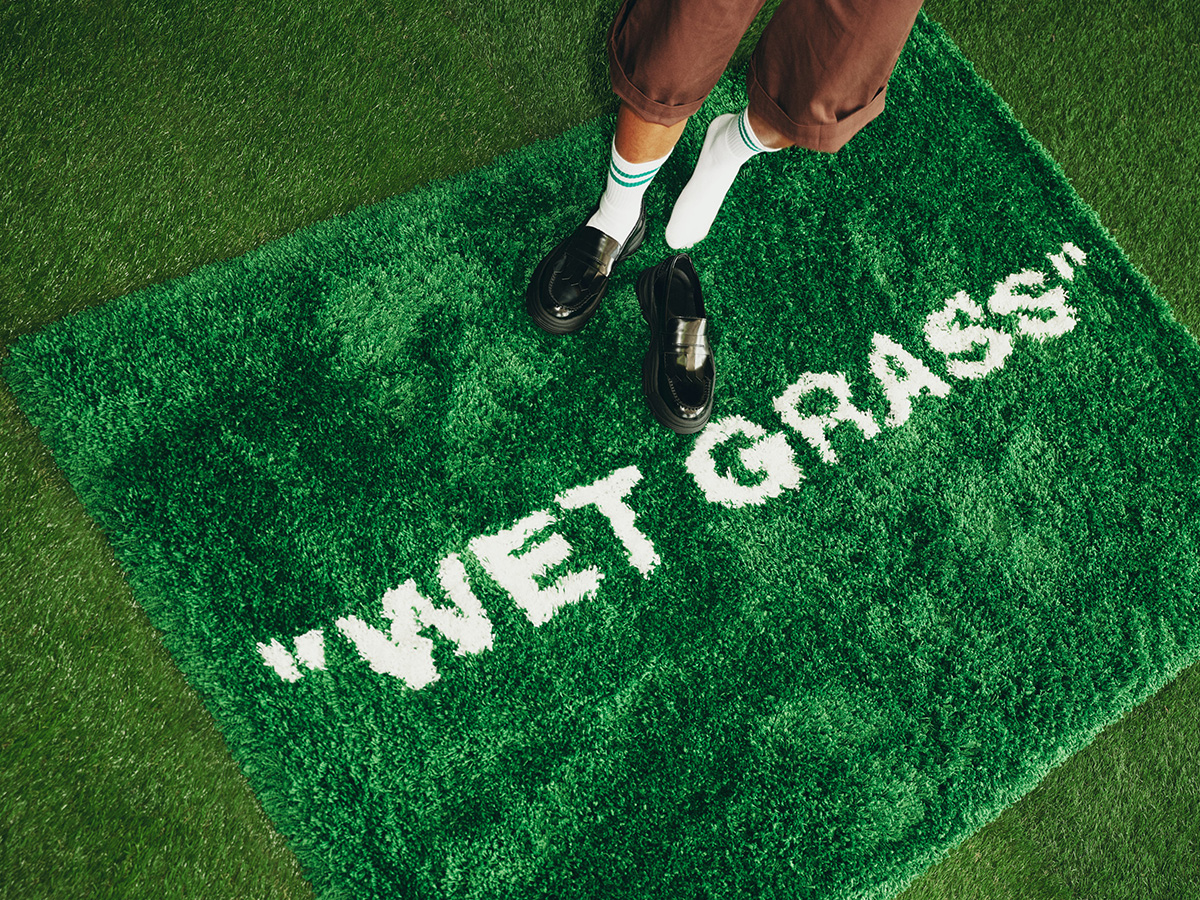 Virgil Abloh X IKEA MARKERAD WET GRASS Rug About Good Condition ...