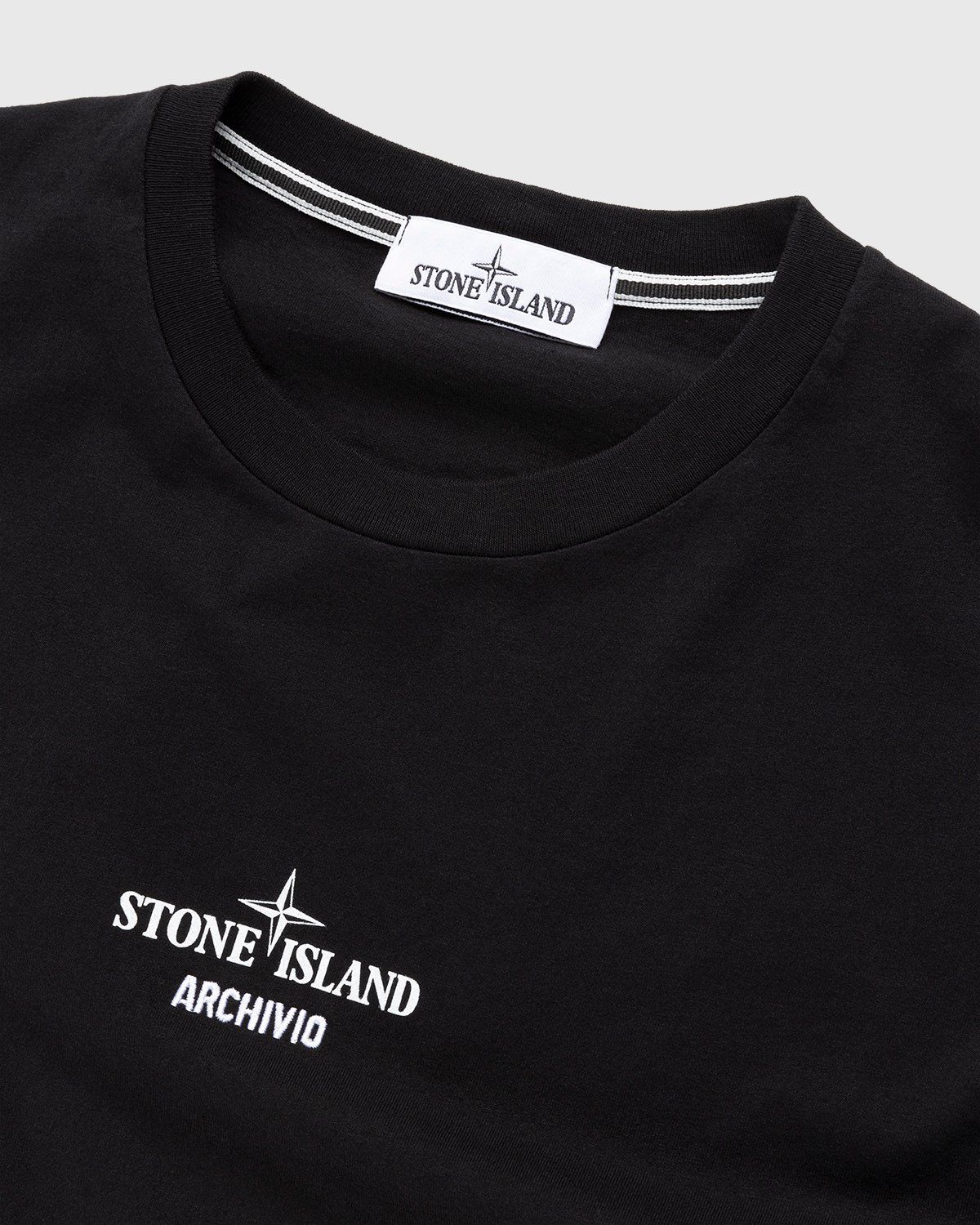 Stone Island – 2NS91 Garment-Dyed Archivio T-Shirt Black  - Image 6