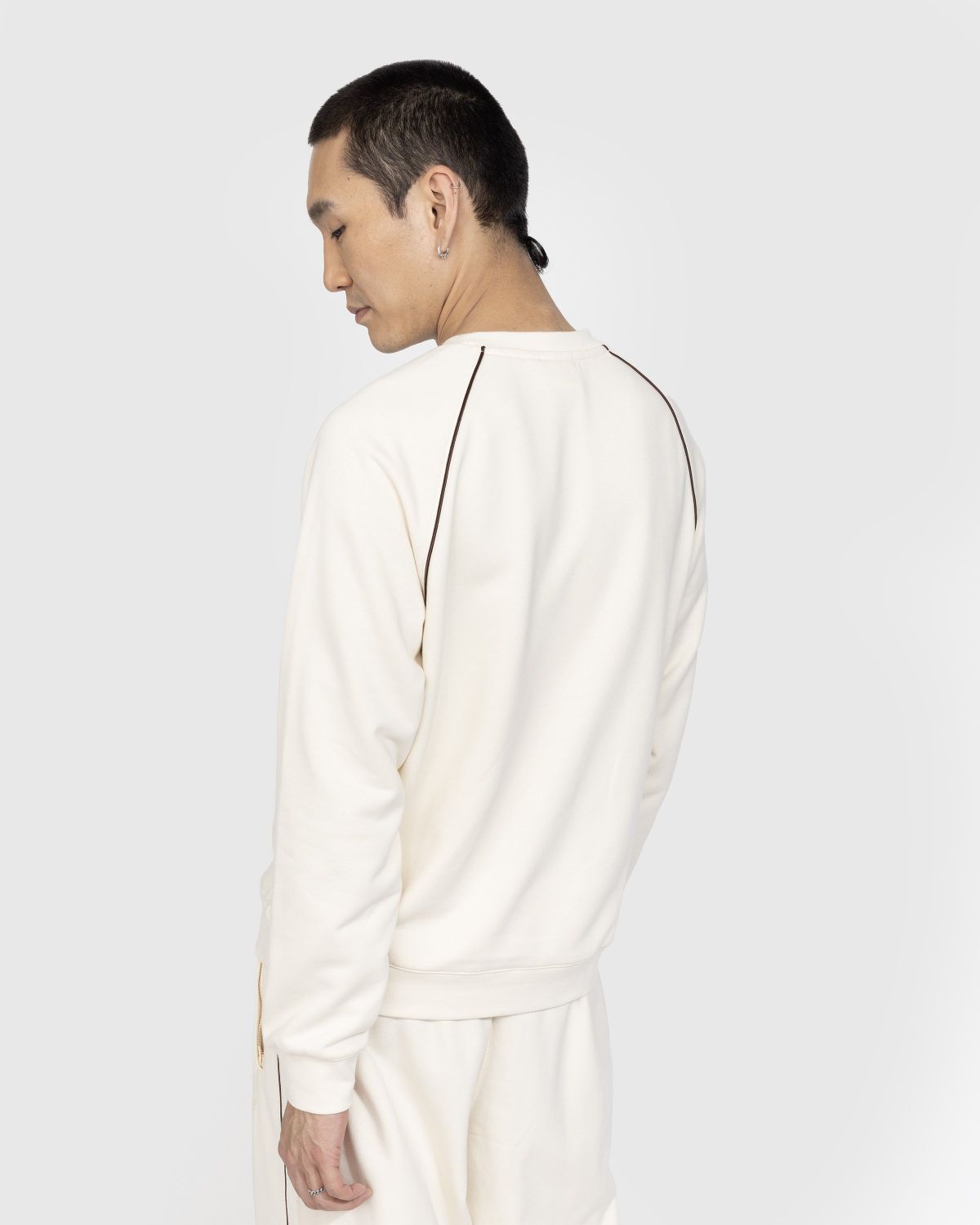 Adidas x Wales Bonner – Crewneck Sweater Wonder White - Knitwear - Beige - Image 3