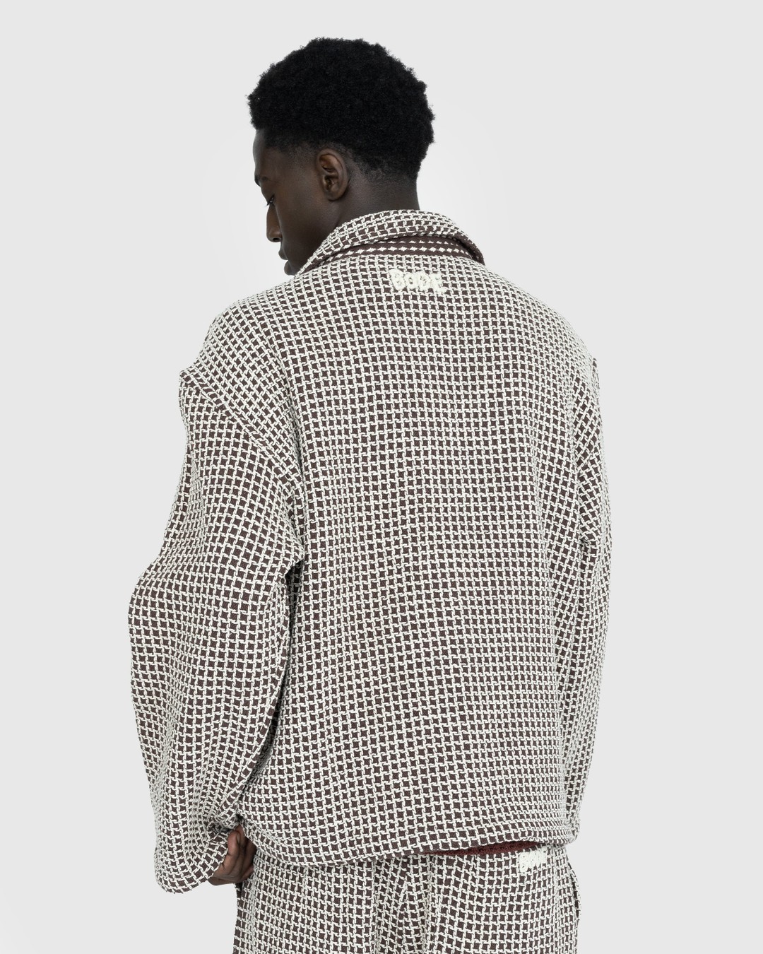 Bode – Reversible Duo Waffle Jacket Brown - Outerwear - Brown - Image 3