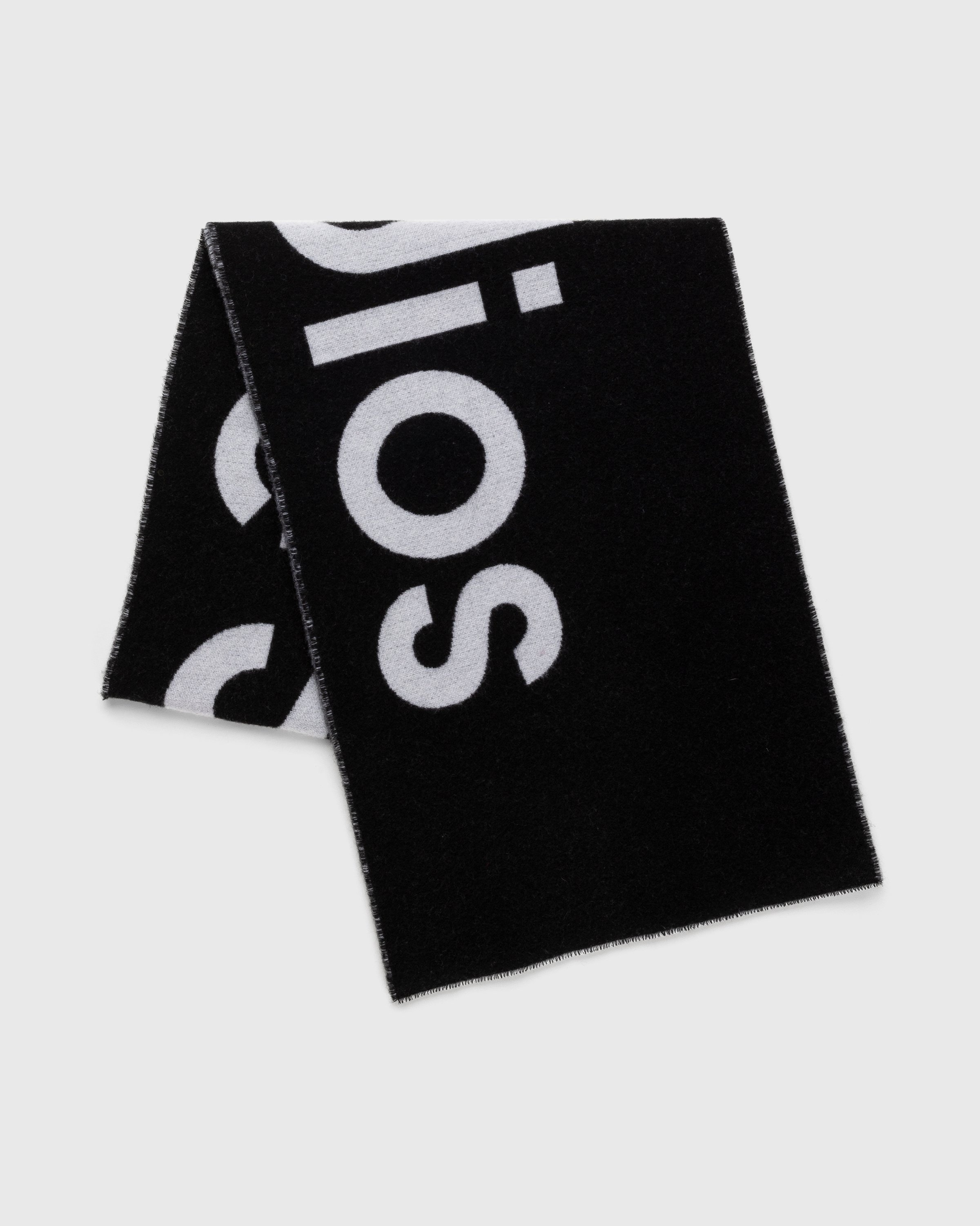 Acne Studios – Logo Jacquard Scarf Black - Scarves - Black - Image 2