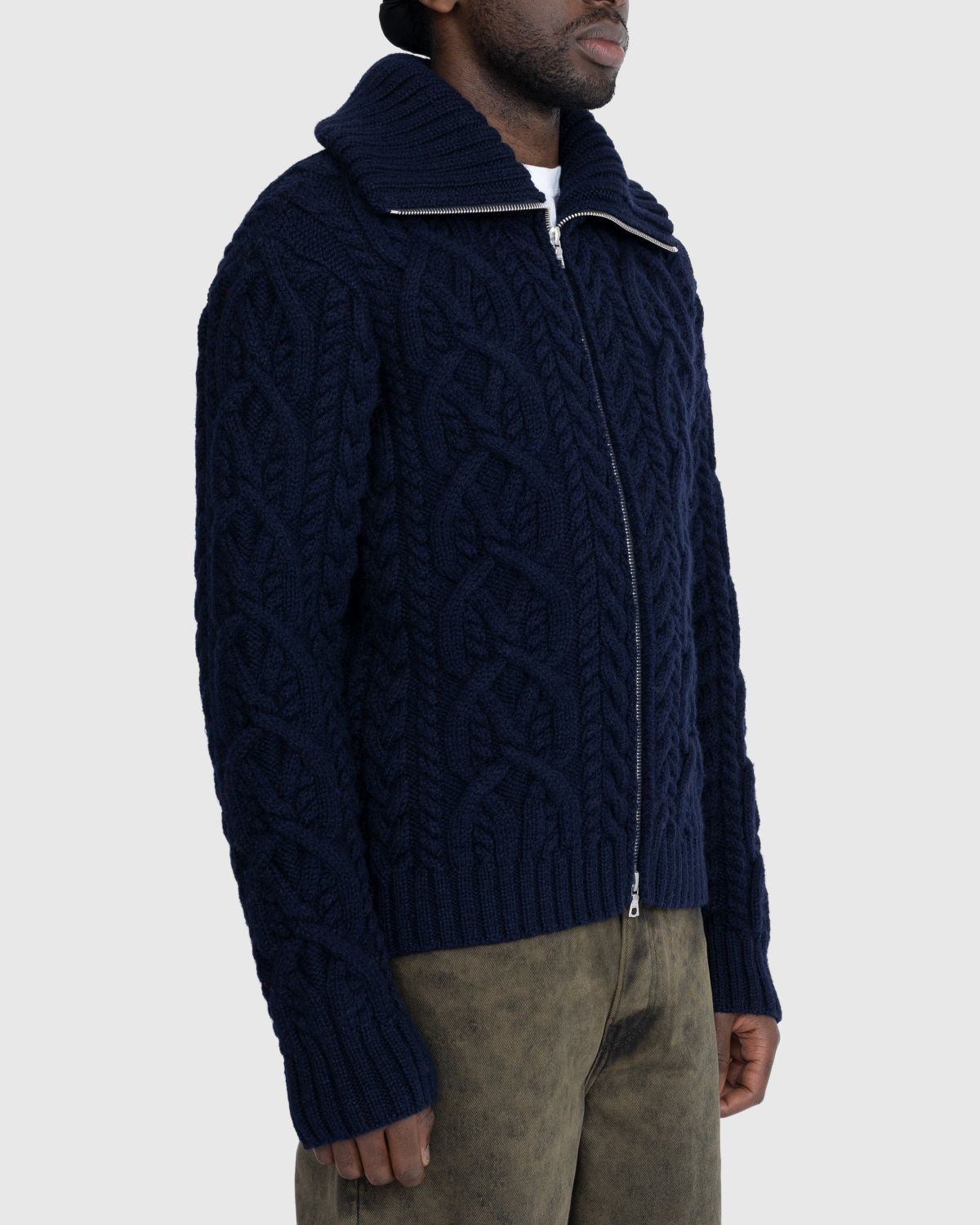 Dries van Noten – Naldo Cardigan Blue - Knitwear - Blue - Image 3
