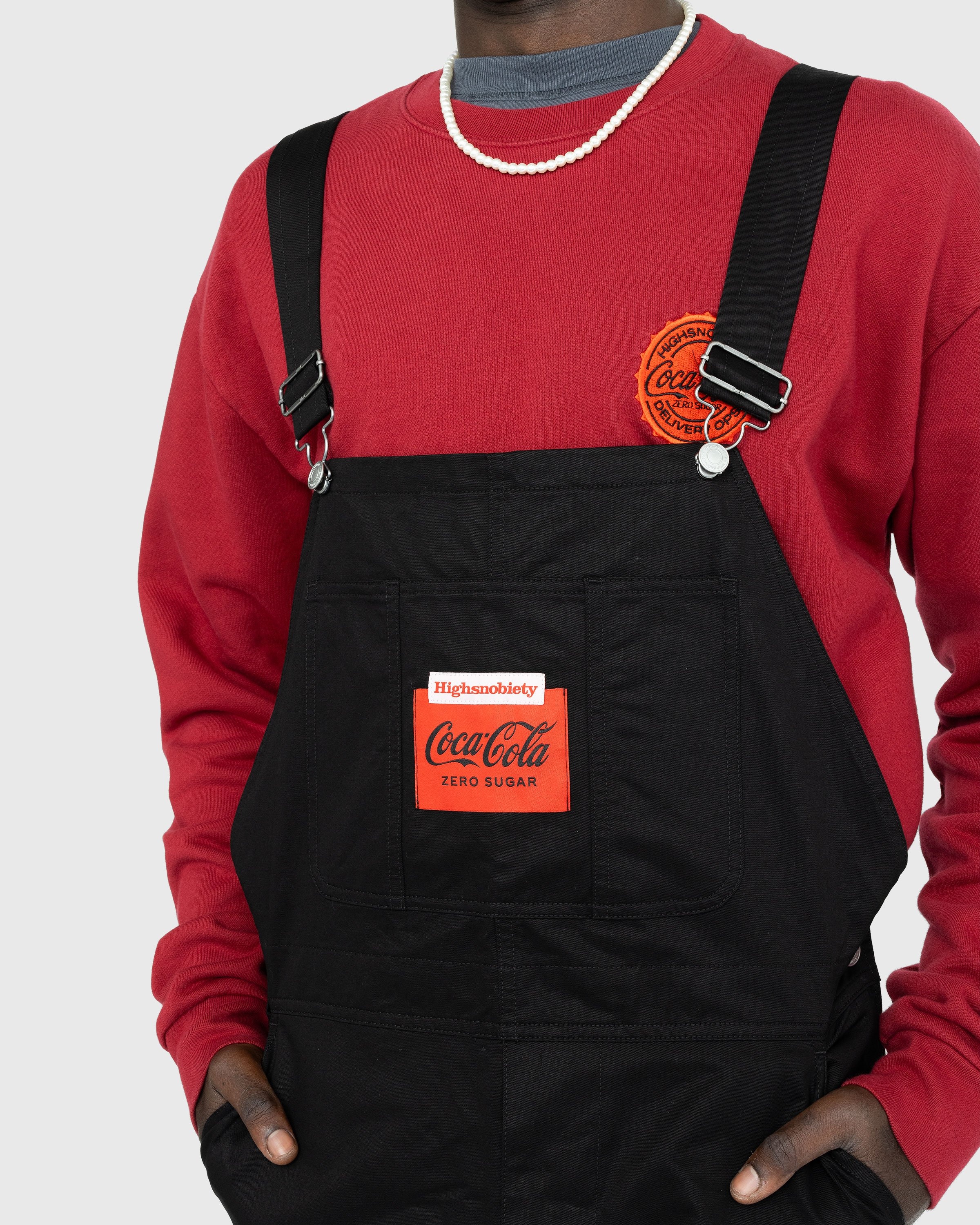 Highsnobiety x Coca-Cola Zero Sugar – Dungarees Black - Pants - Black - Image 5