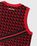 Adidas x Wales Bonner – WB Knit Vest Scarlet/Black - Gilets - Red - Image 4
