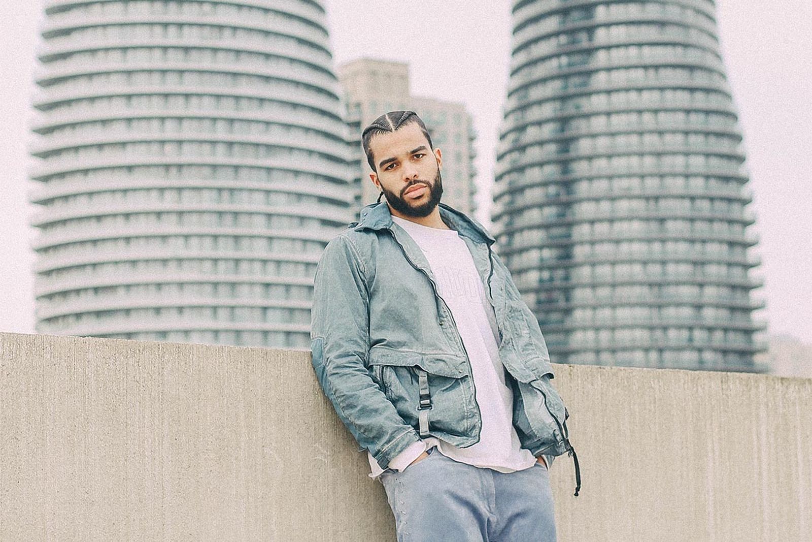 Actor and musician AJ Saudin wears the new M.T.t.N. Goggle Jacket from C.P. Company's SS20 collection.