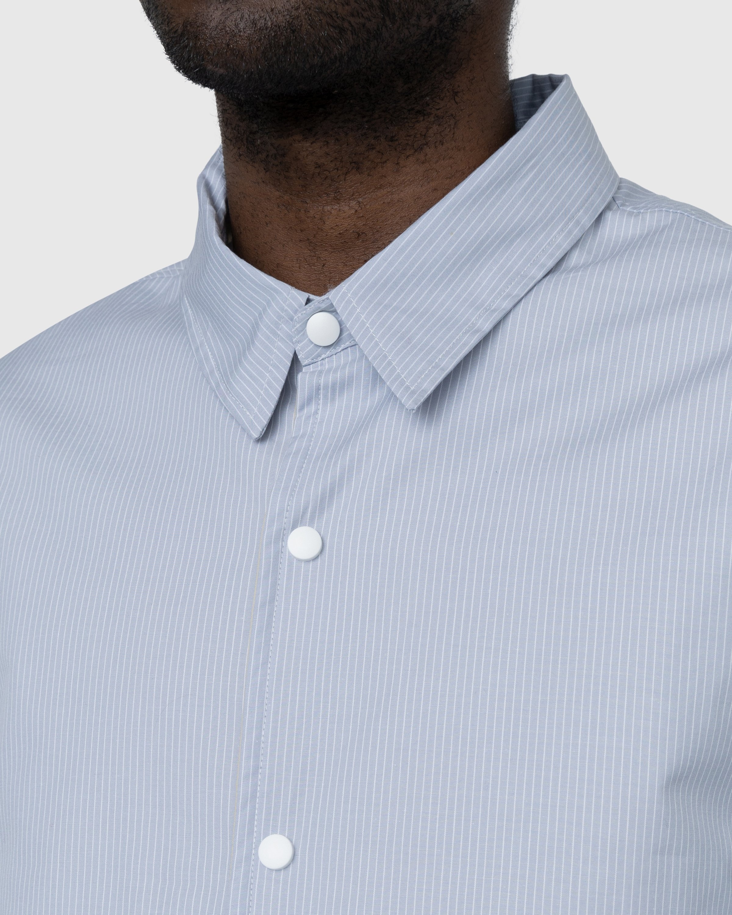 Highsnobiety – Quilted Insulated Shirt - Shirts - Blue - Image 9