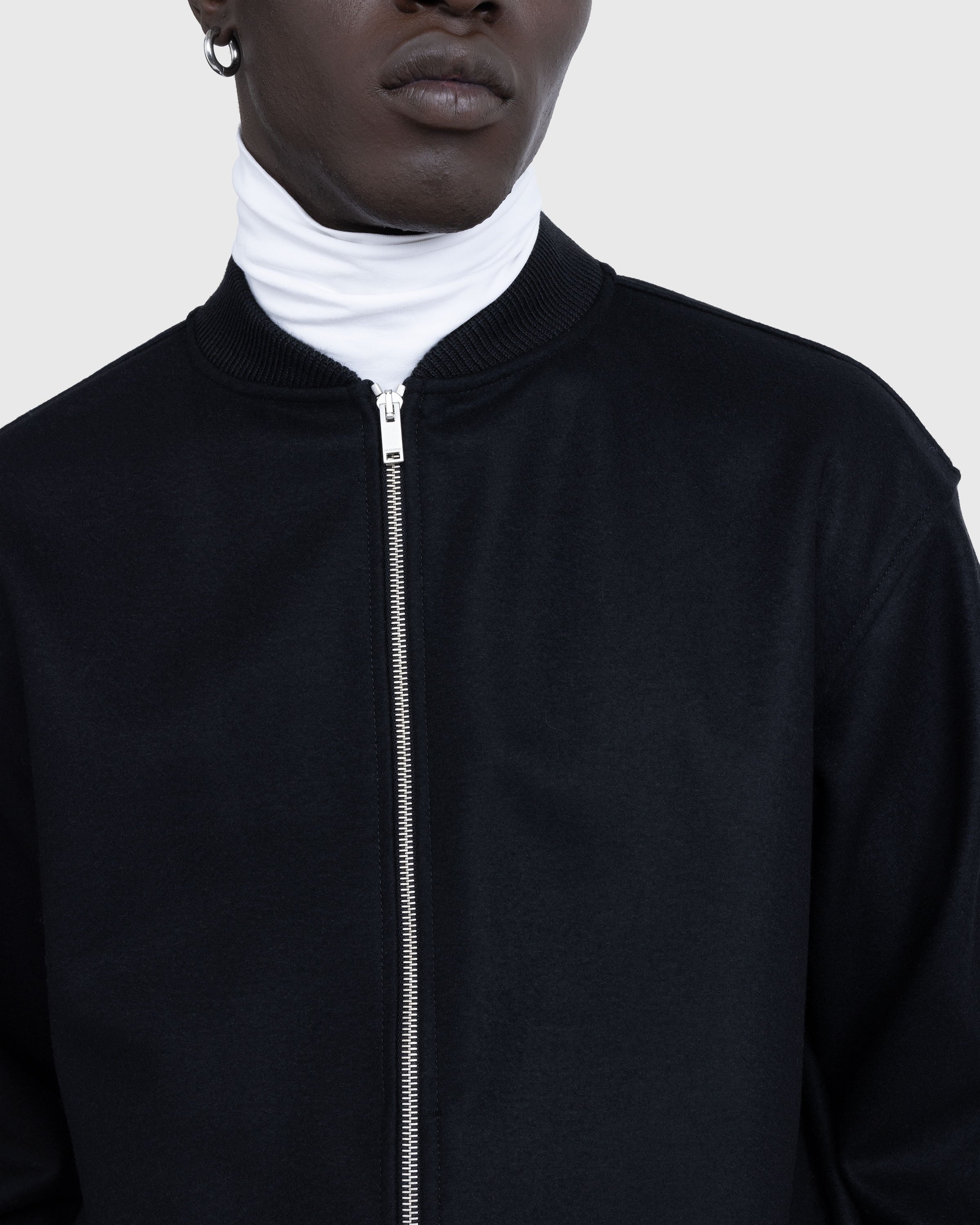 Jil Sander – Full-Zip Wool Melton Jacket Black | Highsnobiety Shop