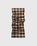 Checked Logo Print Scarf Brown/Beige
