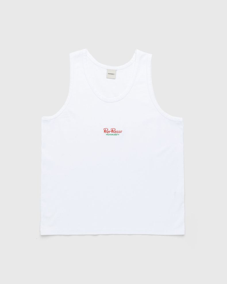 Highsnobiety x Bar Basso – Logo Tank Top White