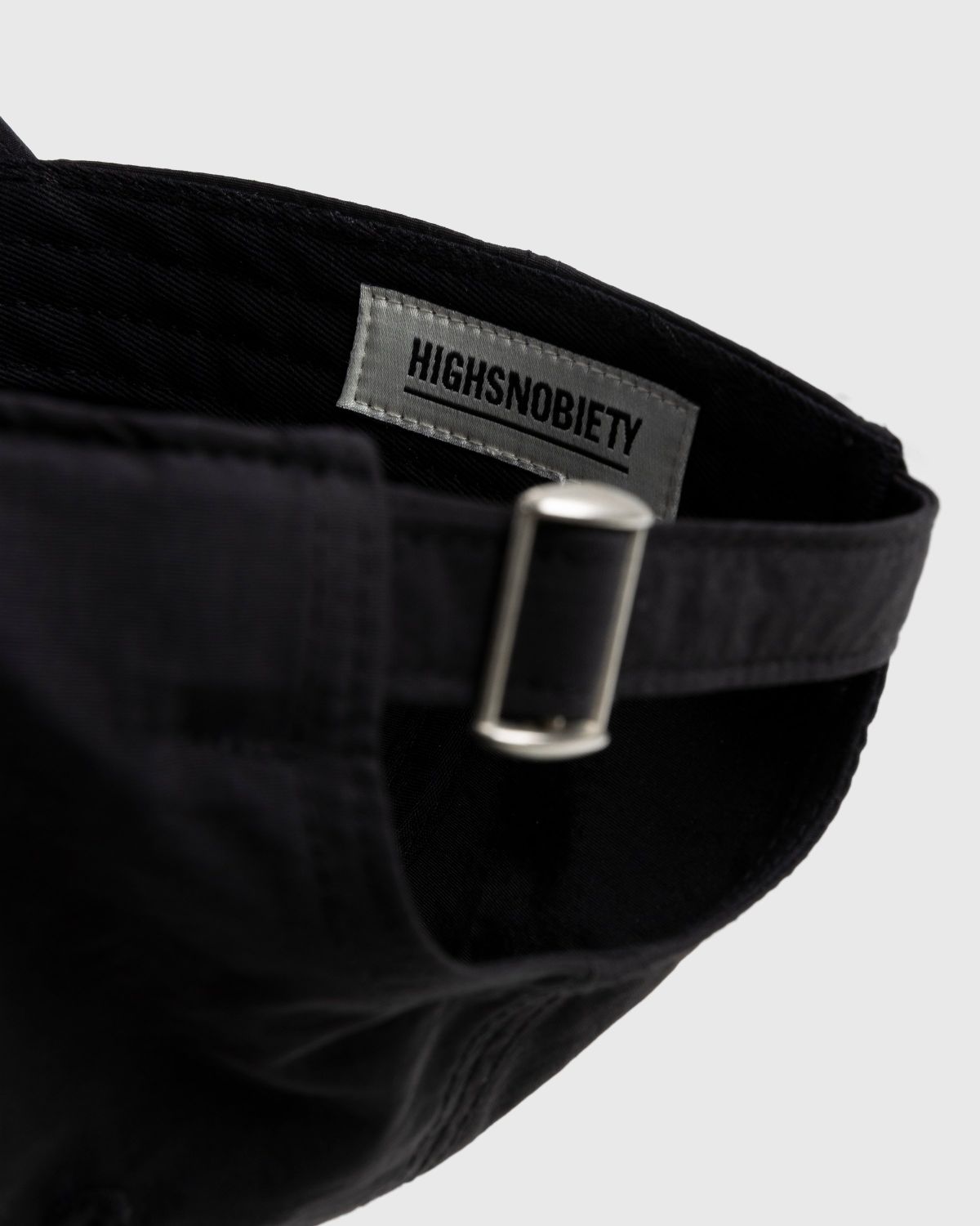 Highsnobiety – Peached Nylon Ball Cap Black - Hats - Black - Image 2