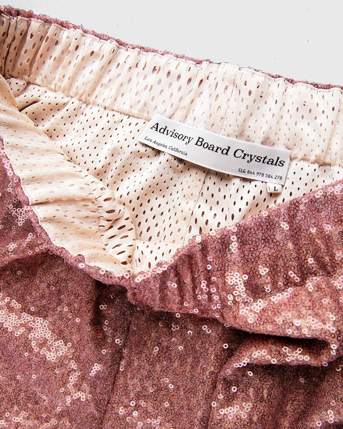 Advisory Board Crystals x Highsnobiety – Sequin Shorts Pink - Bermuda Cuts - Pink - Image 4