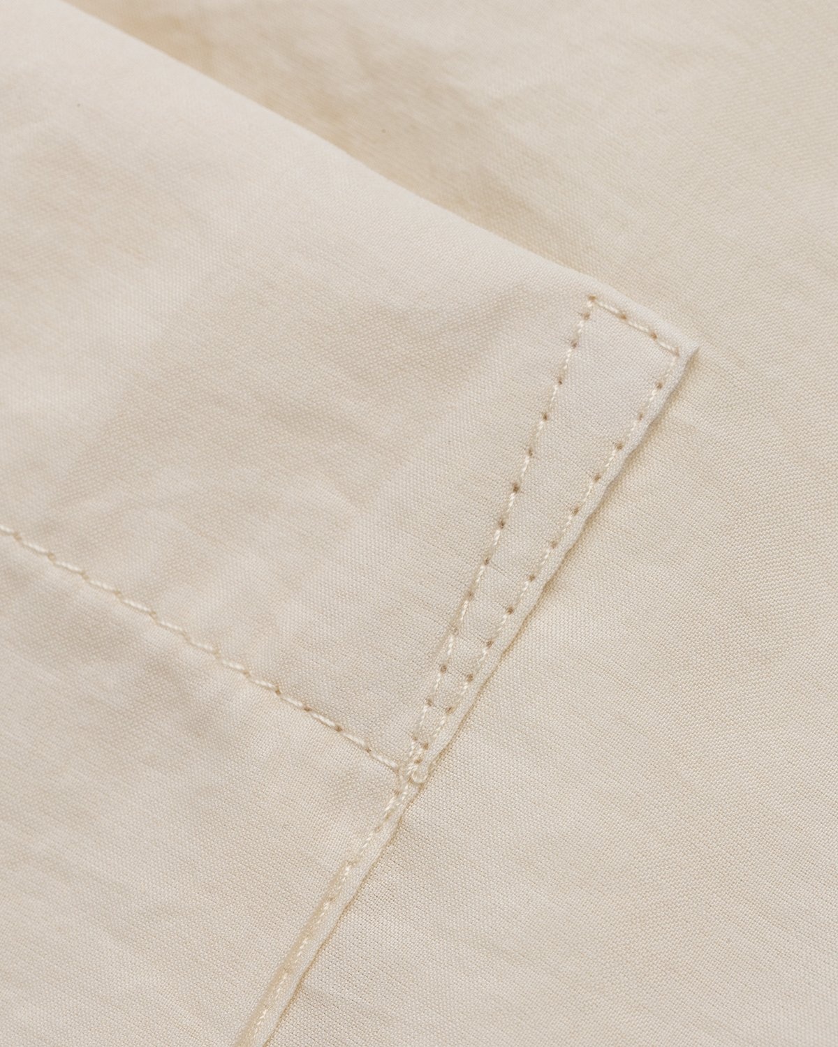 Lemaire – Regular Collar Short Sleeve Shirt Ivory - Shirts - White - Image 6