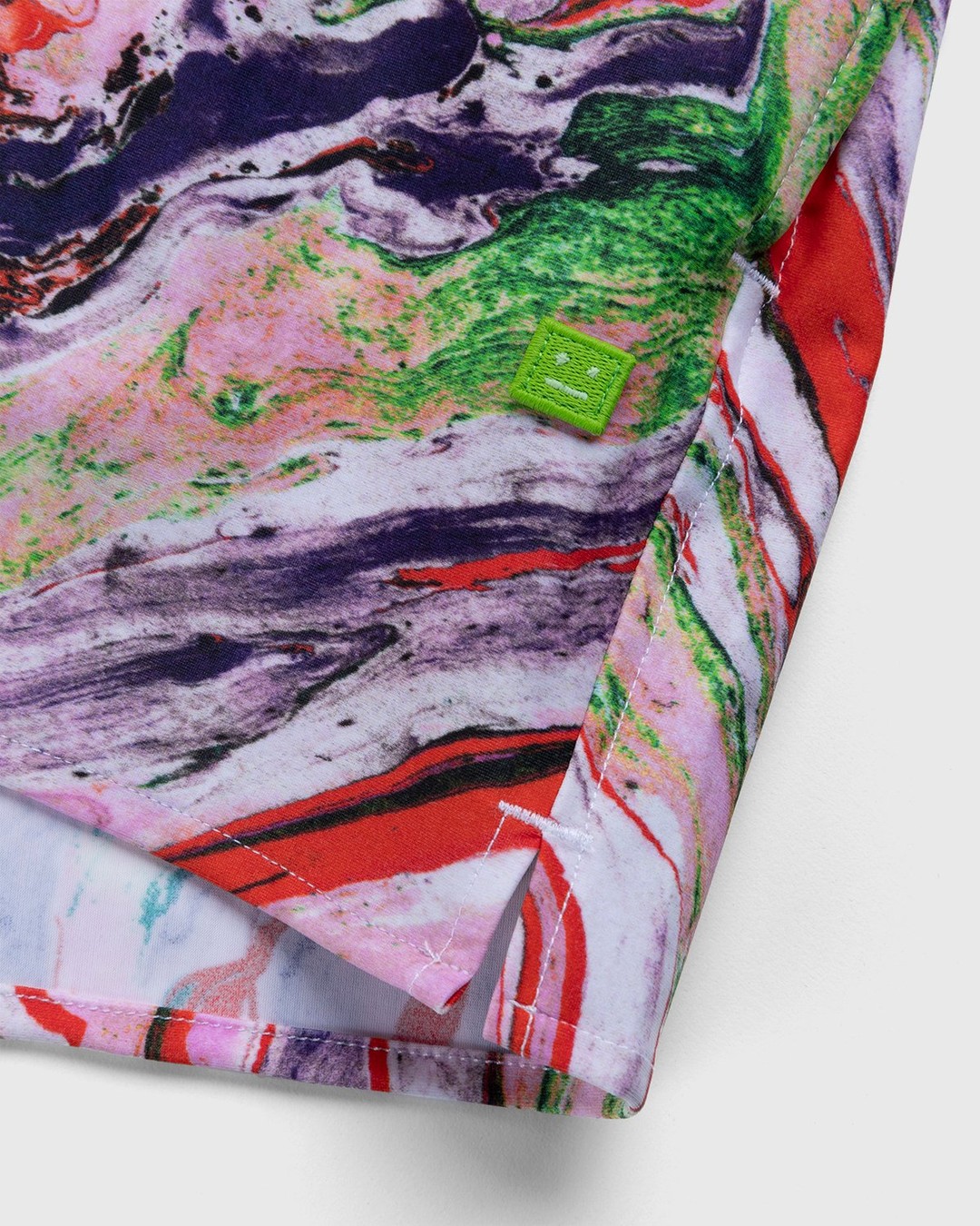 Acne Studios – Marble Swim Shorts Neon Red - Shorts - Red - Image 4