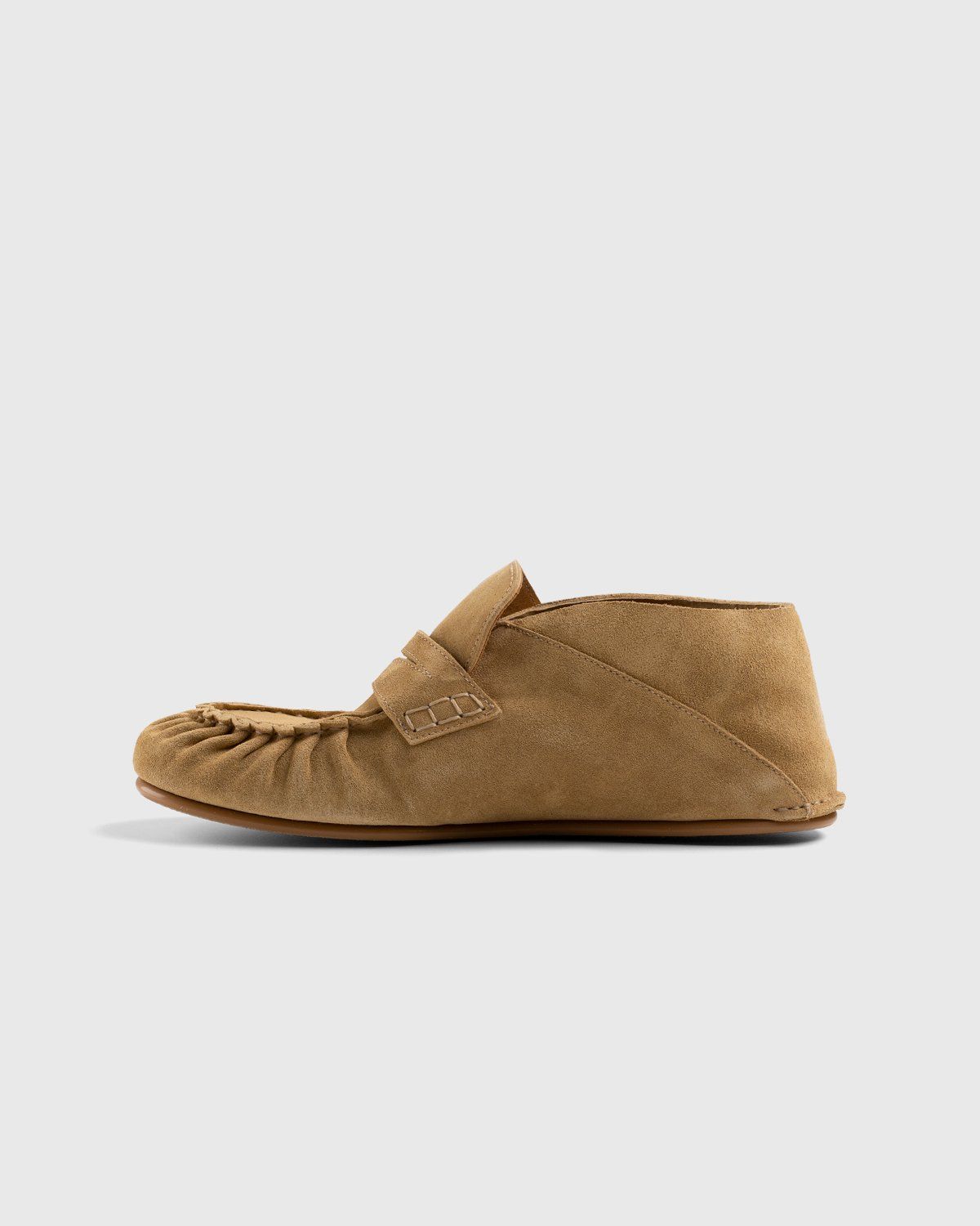Loewe – Paula's Ibiza Suede Loafer Gold - Shoes - Brown - Image 2
