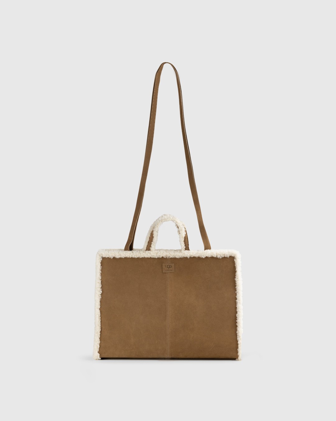 Ugg x Telfar – Suede Medium Shopper Chestnut  - Bags - Brown - Image 2
