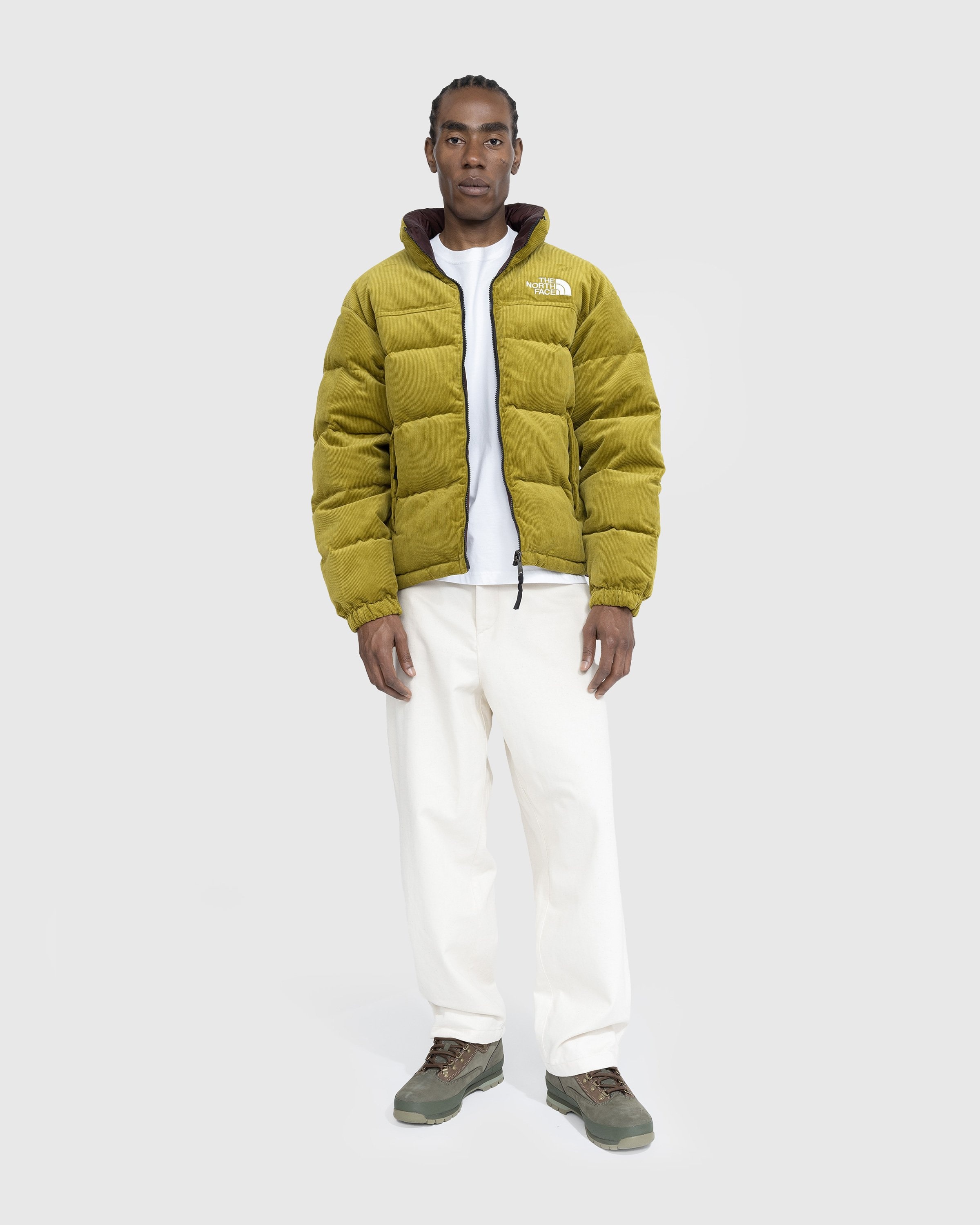 The North Face 92 Reversible Nuptse Jacket Sulphur Moss Coal