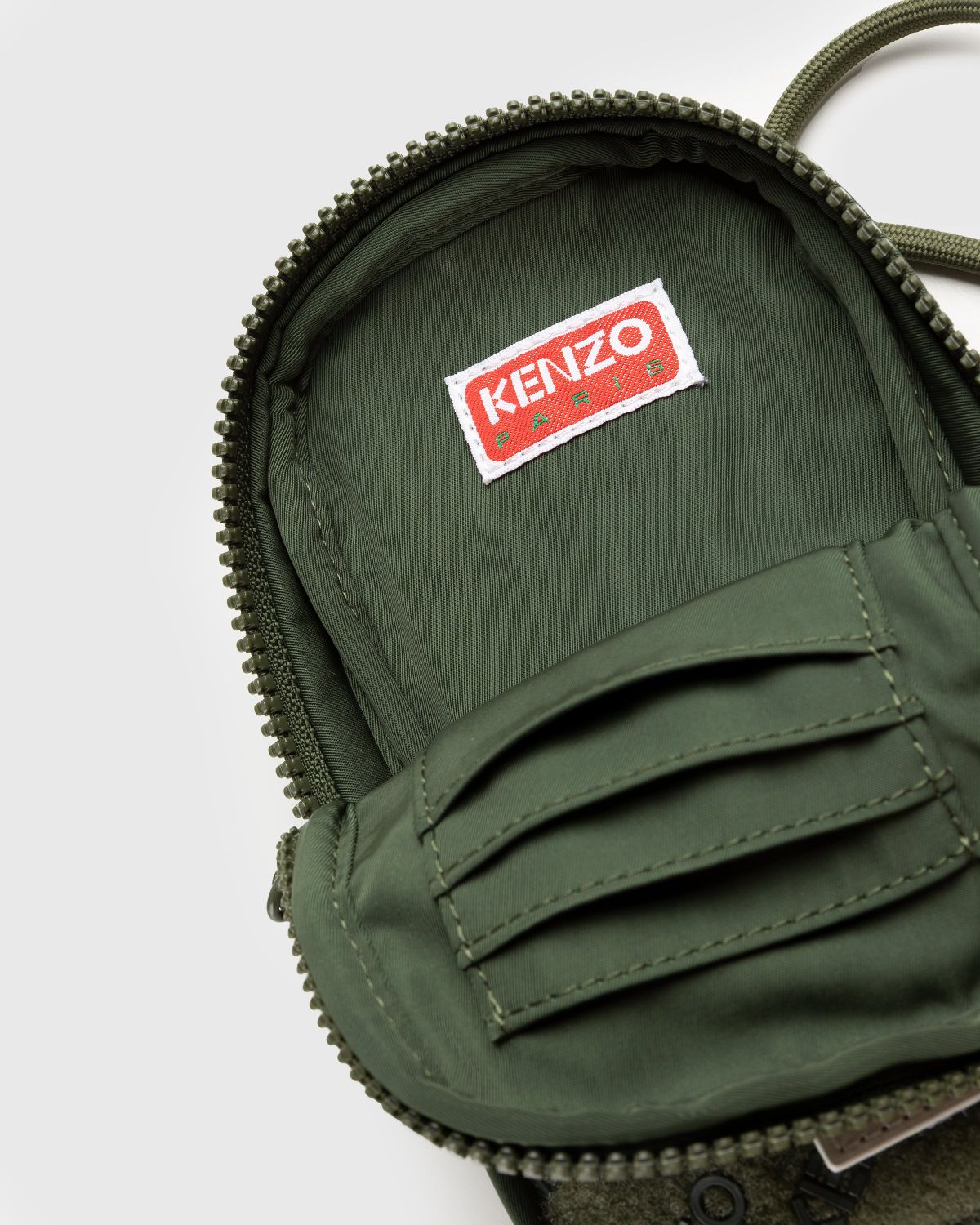 Kenzo – SLG Crossbody Dark Khaki - Shoulder Bags - Green - Image 3