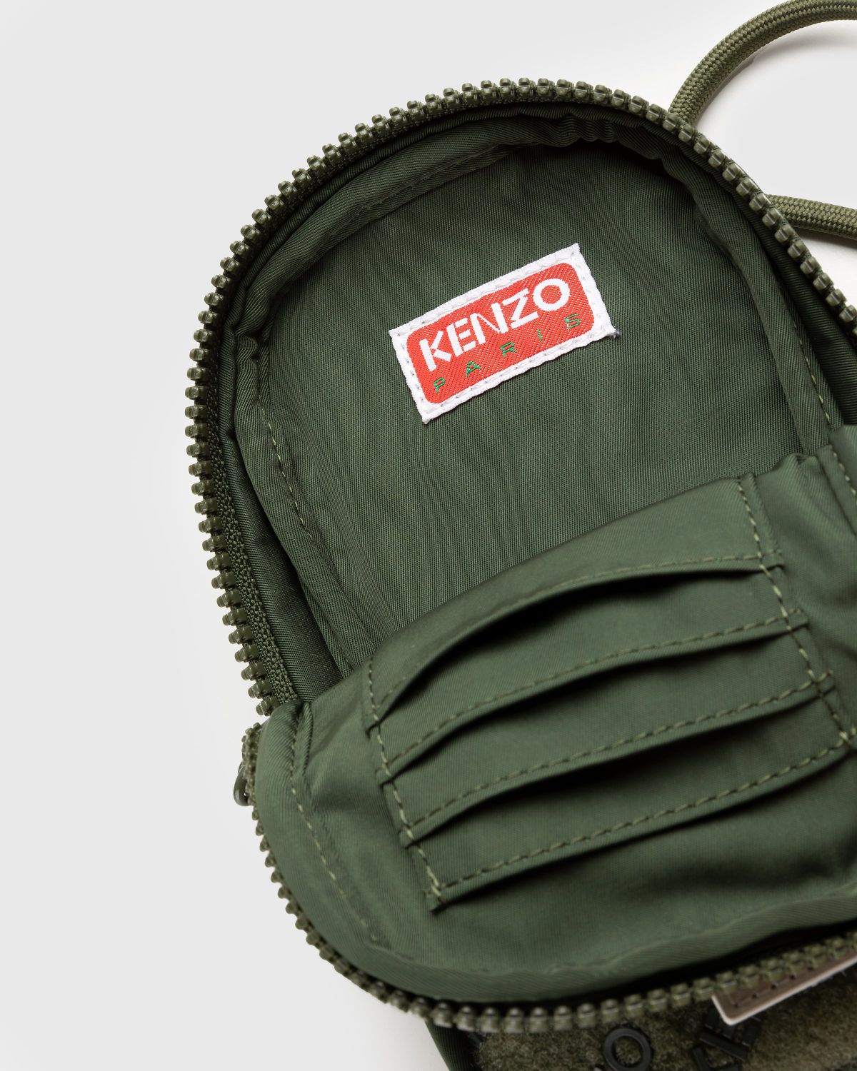 Kenzo – SLG Crossbody Dark Khaki - Bags - Green - Image 3