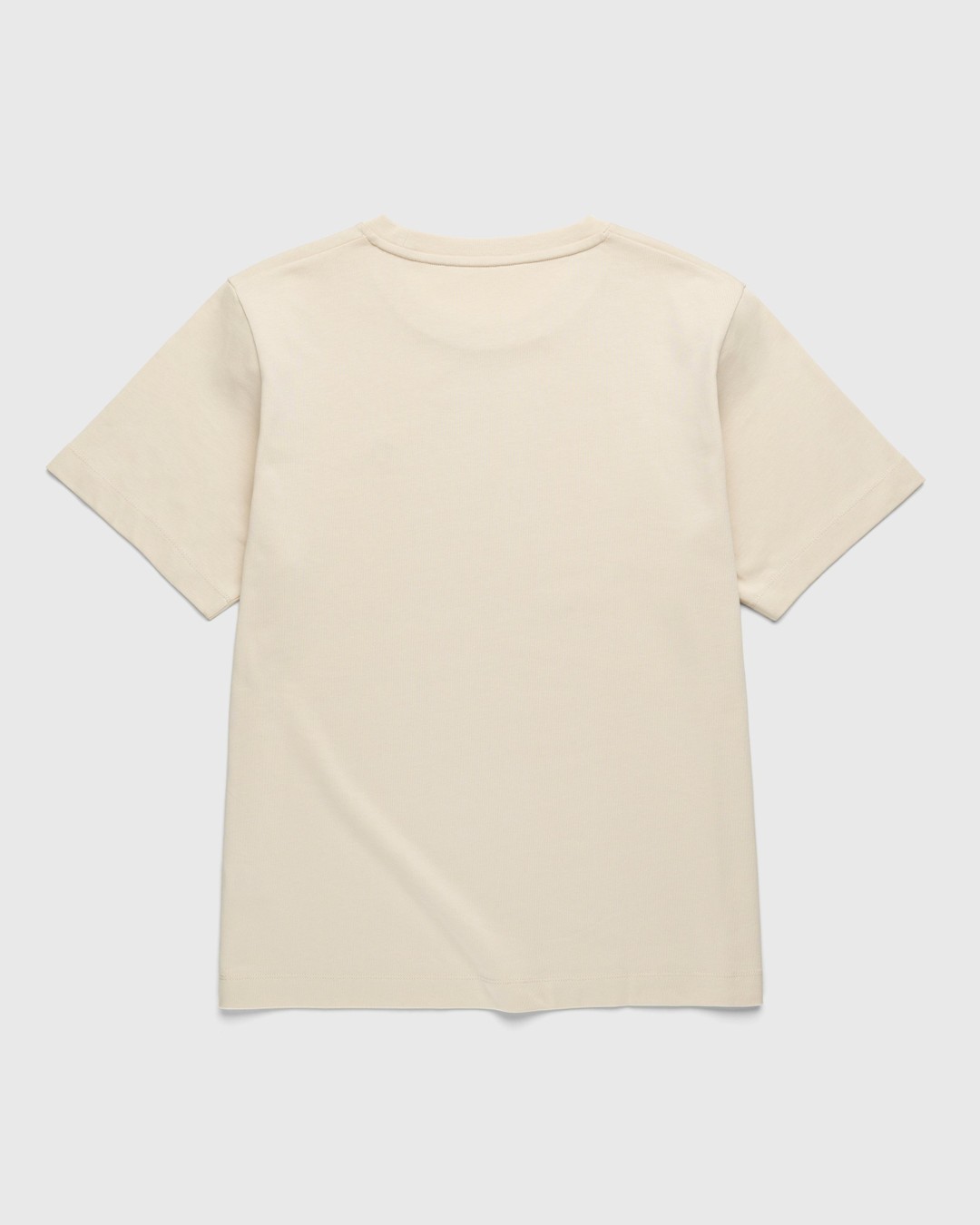 Marine Serre – Organic Cotton T-Shirt Beige - Tops - Beige - Image 2