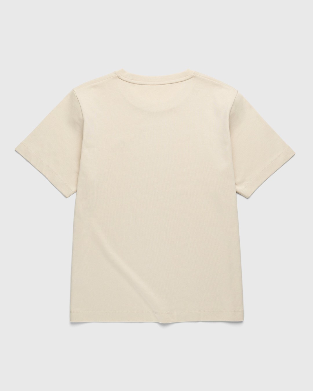 Marine Serre – Organic Cotton T-Shirt Beige - Tops - Beige - Image 2