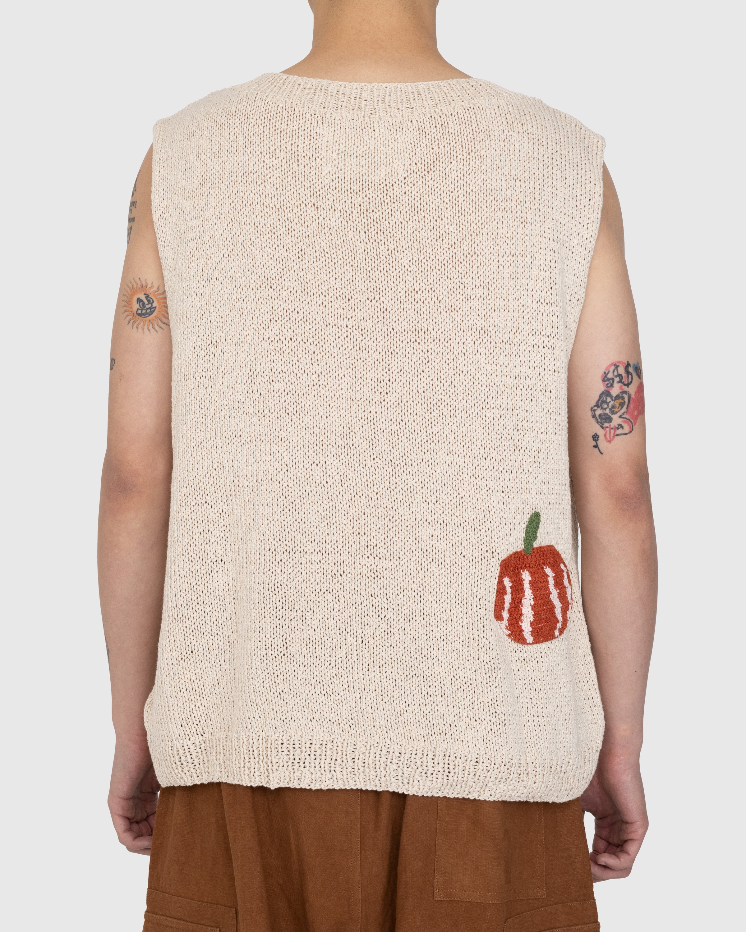 Story mfg. – Party Vest Squash White - Knitwear - White - Image 4