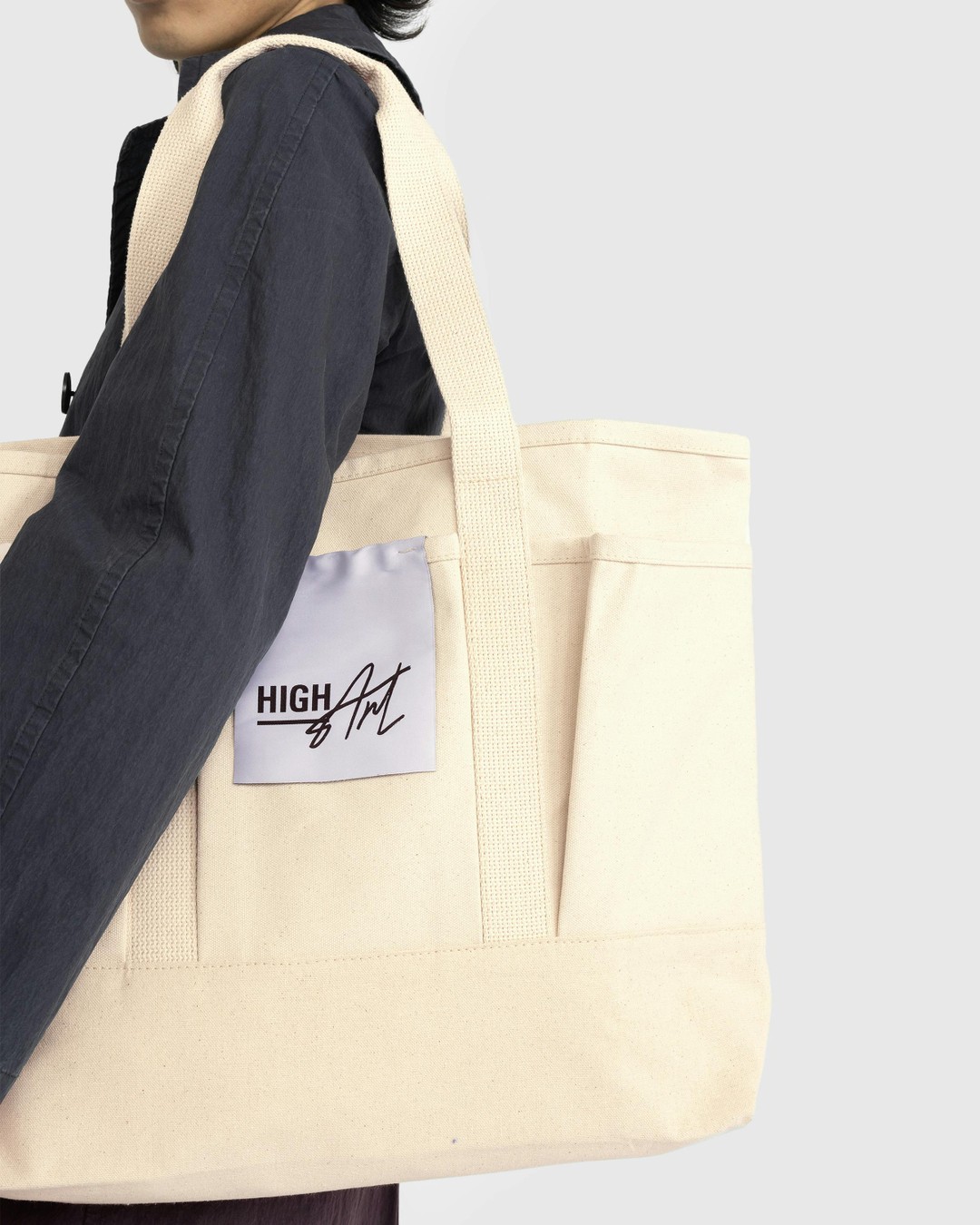 Highsnobiety HIGHArt Canvas Tote Bag Off White Highsnobiety Shop