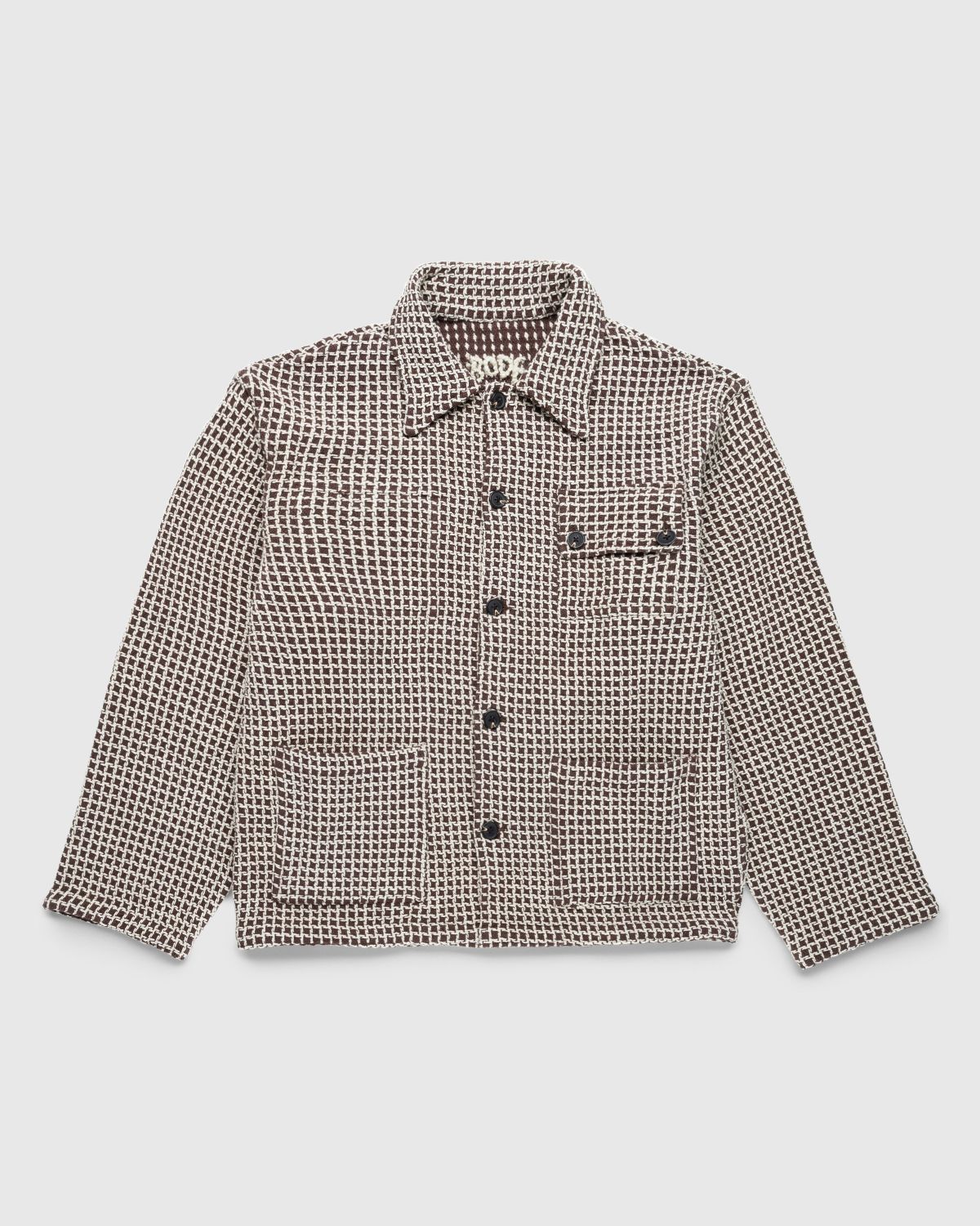Bode – Reversible Duo Waffle Jacket Brown - Outerwear - Brown - Image 1