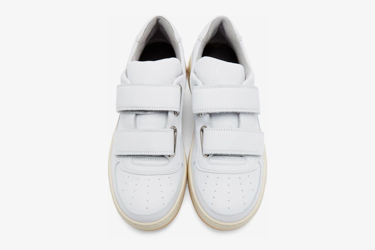White Perey Strap Sneakers