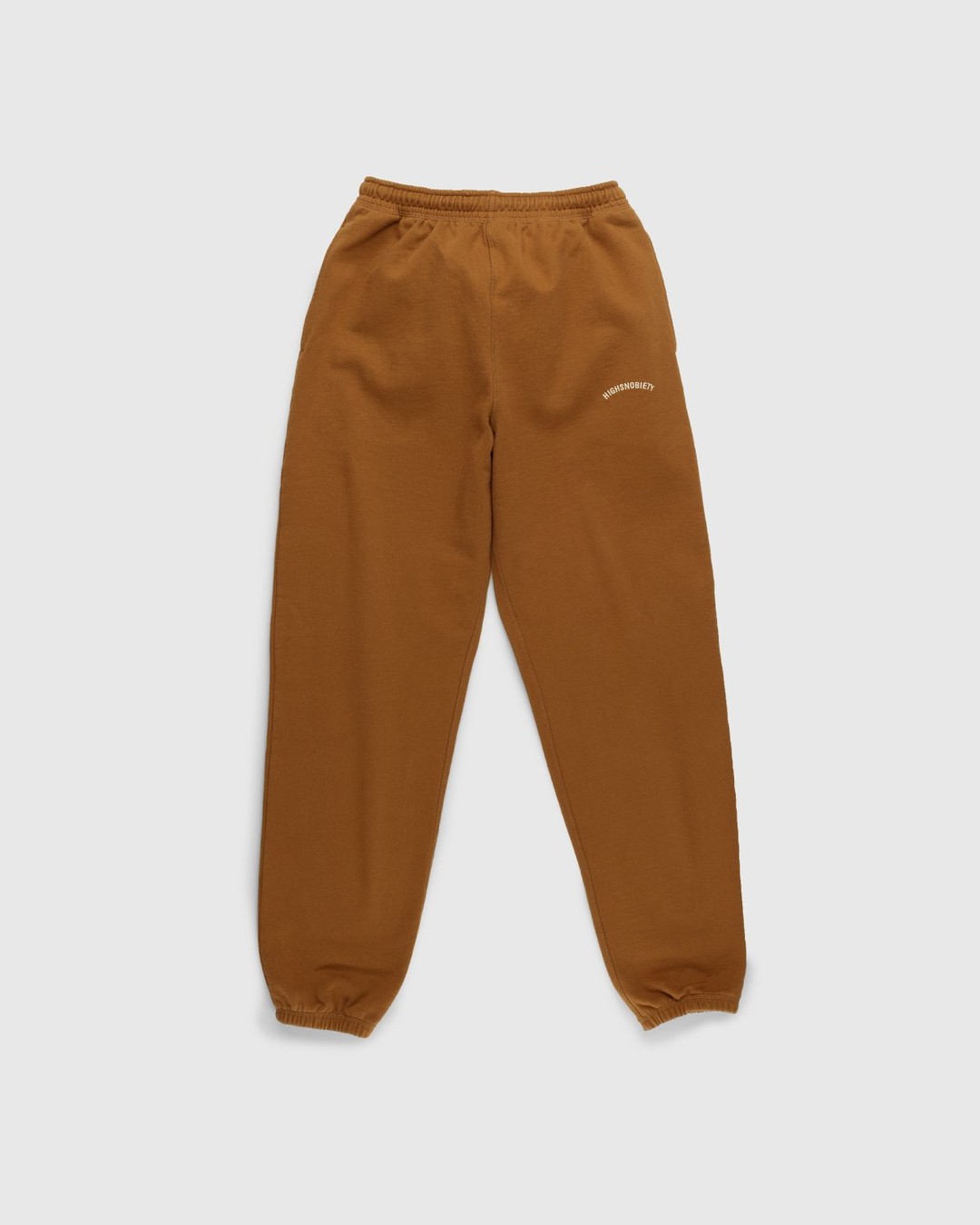 Highsnobiety – Logo Fleece Staples Pants Acorn - Sweatpants - Green - Image 1