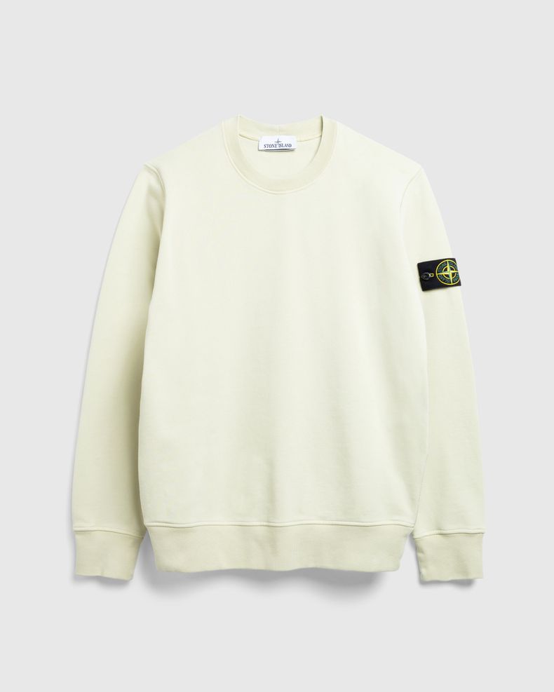 Garment-Dyed Crewneck Sweatshirt Natural Beige