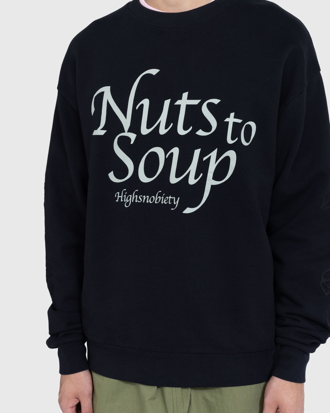 NTS x Highsnobiety – Nuts To Soup Crewneck Black - Knitwear - Black - Image 8