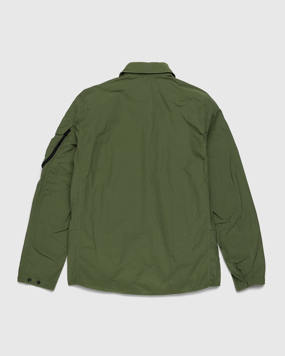 Stone Island – 10502 Garment-Dyed Naslan Light Overshirt Olive - Outerwear - Green - Image 2