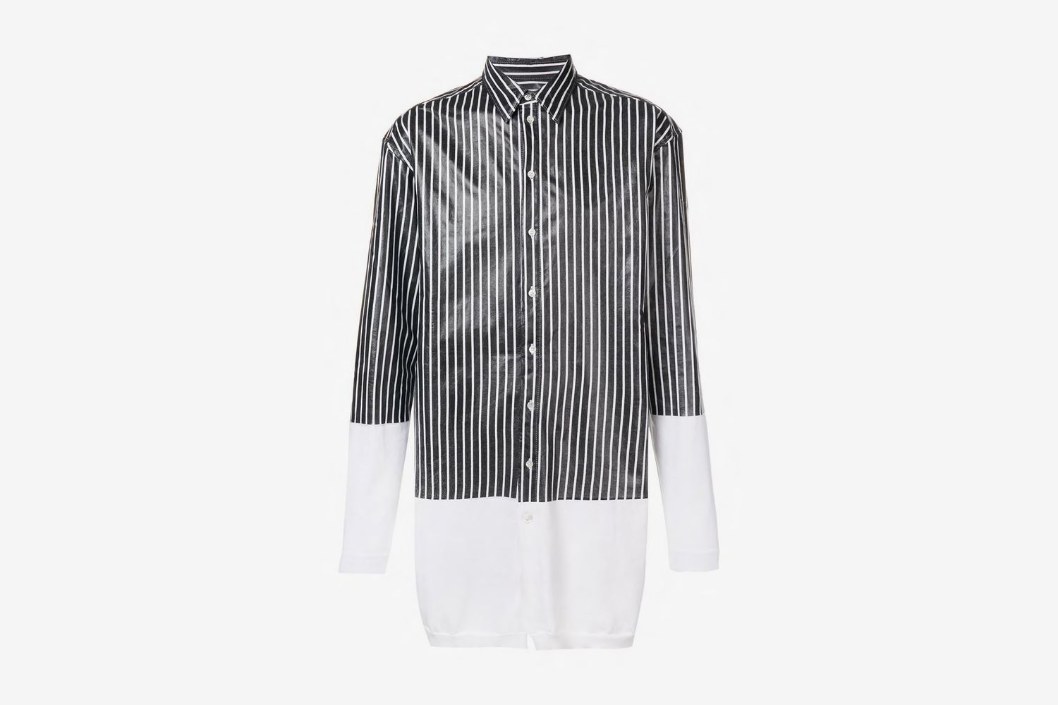 Oversized Stripe Panel Shirt