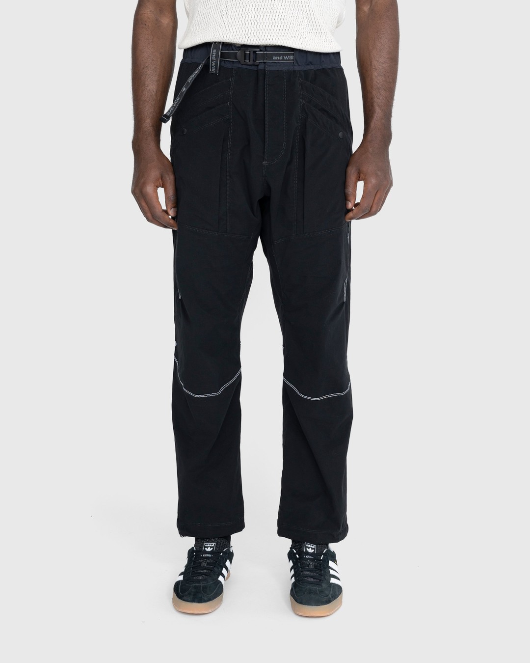 And Wander – Pocket Stretch Pants Black - Pants - Black - Image 2