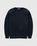 Elastic High Gauge Sweat Pullover Ink Black