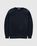 Auralee – Elastic High Gauge Sweat Pullover Ink Black