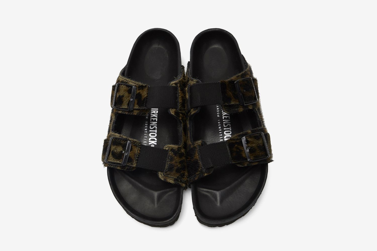 Pony Hair Leopard Arizona Sandals